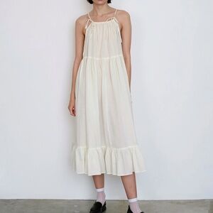 Toit Volant Evelyn dress in white, size XS/S